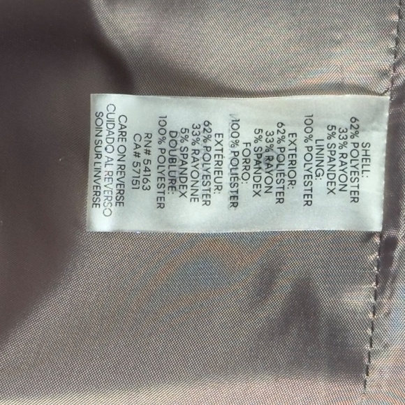 Calvin Klein Petite Single Button Brown Blazer Size 12P - Picture 6 of 13